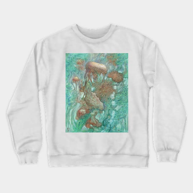 Blue Alternator, primordial abstraction 2 Crewneck Sweatshirt by ethanharrisart